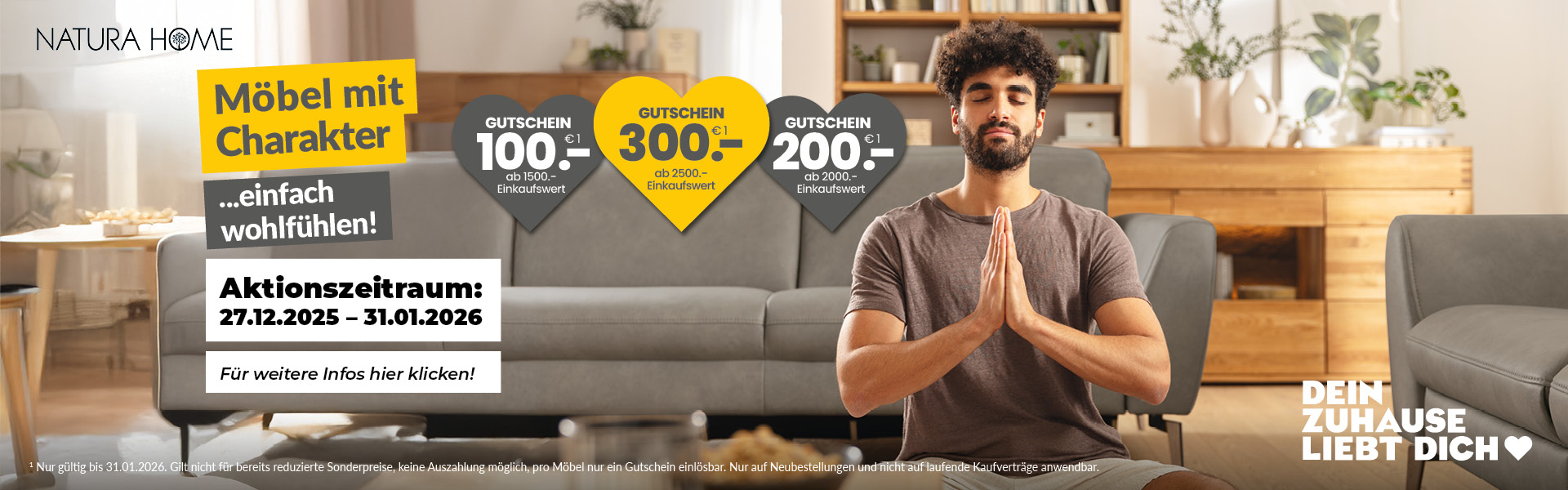 Natura Gutschein-Wochen bei Möbel Schütte – natürliche Wohnideen